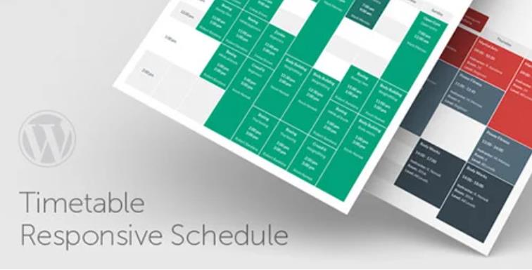 Timetable Responsive Schedule 计划日程表格插件 – v7.1