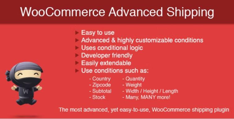 WooCommerce Advanced Shipping – 高级运费设置插件 – v1.1.1