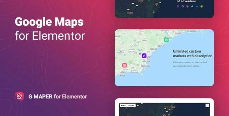GMaper – Google Maps for Elementor 谷歌地图编辑器 – v1.0.4