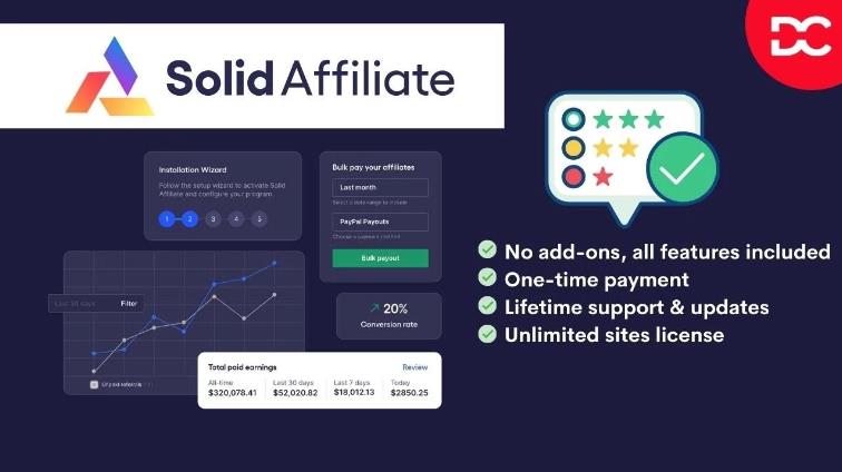 Solid Affiliate – 联盟计划营销推广管理插件 – v1.3.0