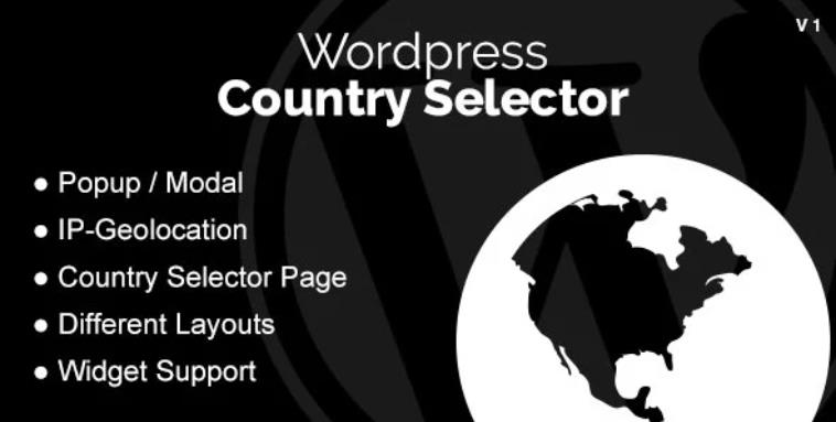WordPress Country Selector 访客地区切换插件 – v1.6.7