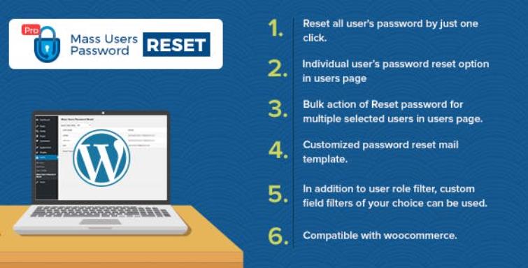 Mass Users Password Reset Pro 密码重置插件 – v1.2
