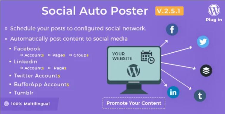 Social Auto Poster – 社交推送WordPress插件 – v5.2.0