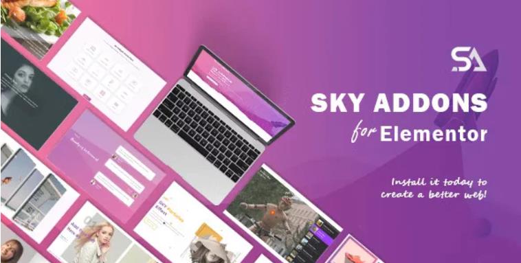 Sky Addons – Elementor Page Builder 扩展插件 – v1.5.4