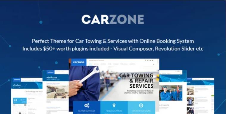 Car Zone – 汽车维修服务中心网站WordPress主题 – v3.7