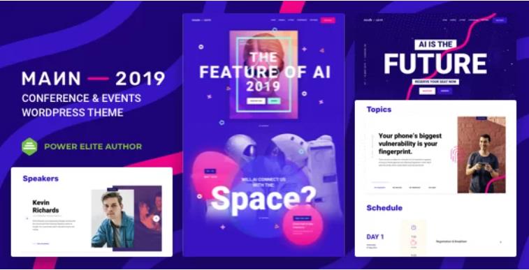 Mann – 会议活动研讨会峰会论坛网站模板WordPress主题 – v1.3.7