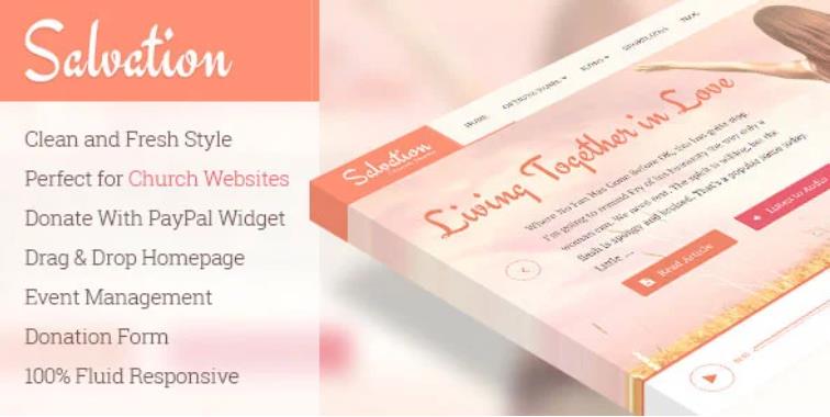 Salvation 非营利公益社团 WordPress主题