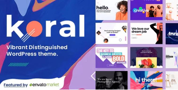 Koral – 多概念企业网站模板WordPress主题 – v2.1.1