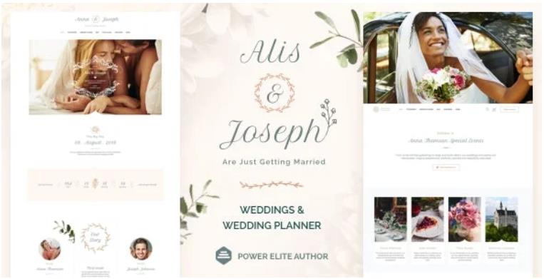 Alis – 婚礼策划师婚庆网站模板WordPress主题 – v13.6
