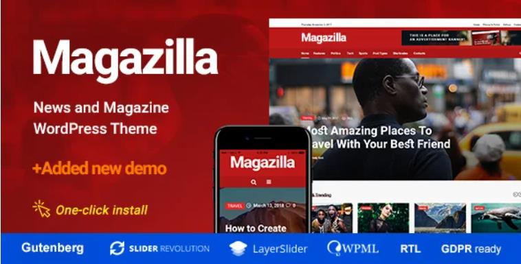 Magazilla – 新闻杂志网站模板WordPress主题 – v1.1.3