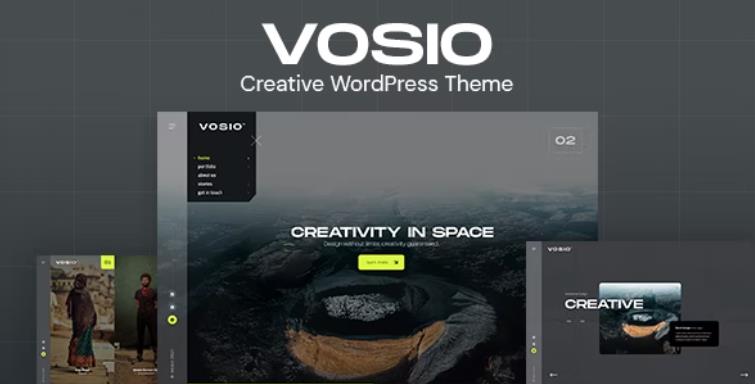 Vosio – 创意响应式产品展示网站WordPress模板 – v1.0