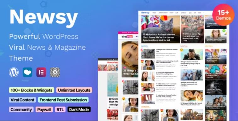 Newsy – 新闻博客资讯网站 WordPress 模板 – v2.2.1