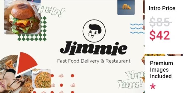 Jimmie – 快餐配送餐饮美食餐厅网站WordPress主题 – v1.0.1