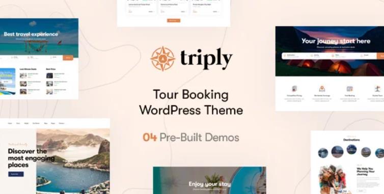 Triply – 旅行社度假村酒店预定网站WordPress模板 – v2.3.2