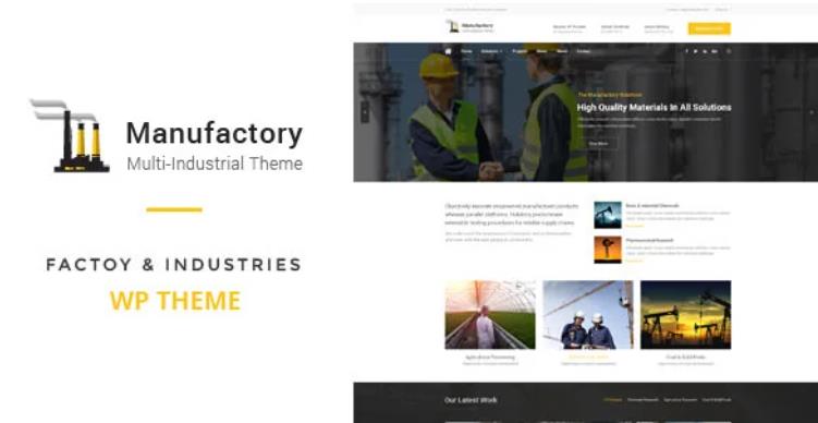 Manufactory – 工厂工业加工制造企业网站WordPress主题 – v3.1