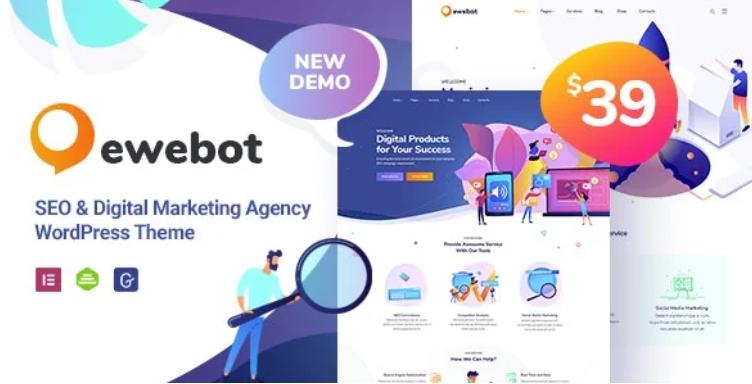 Ewebot – SEO 优化营销推广WordPress主题 – v2.9.5