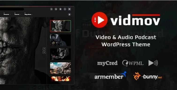VidMov – 影视视频电影网站模板WordPress主题 – v1.9.4