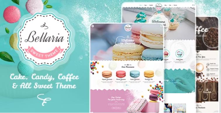 Bellaria – 美味蛋糕面包店商店WordPress主题 – v1.1.5