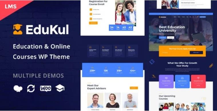 Edukul – 在线培训课程网站模板WordPress主题 – v1.22