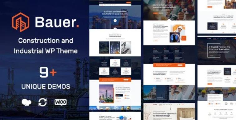 Bauer – 建筑工业网站模板WordPress主题 – v1.21