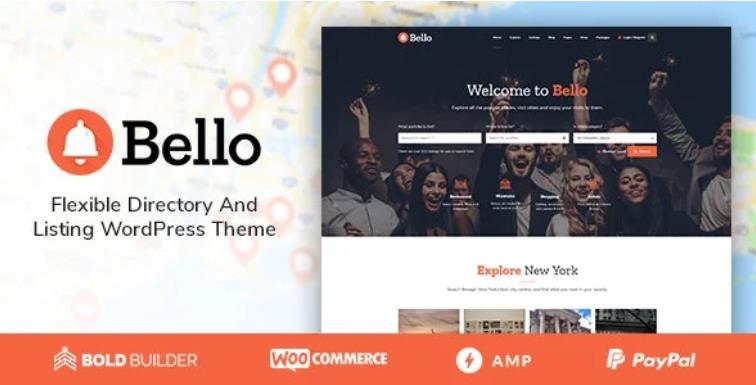 Bello – 商家目录网站模板WordPress主题 – v1.6.9