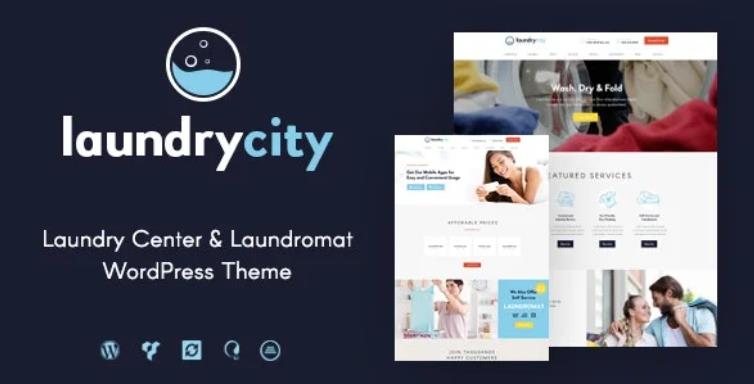 Laundry City – 干洗店洗涤服务网站WordPress主题 – v1.2.12