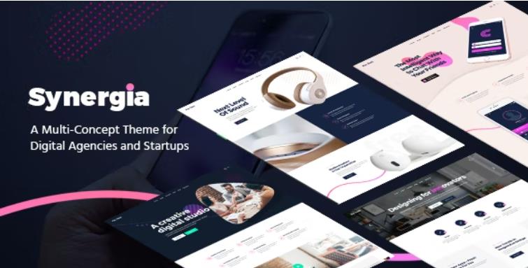 Synergia – 电子数码数字产品展示WordPress模板 – v1.4