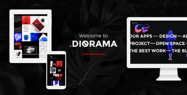 Diorama – 自由职业者作品展示WordPress模板 – v1.6.1