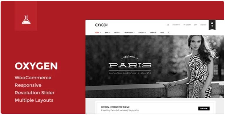 Oxygen – 在线购物商城网站WordPress主题 – v5.19