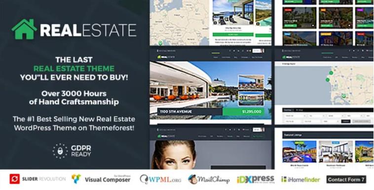 Real Estate 7 – 响应式房地产WordPress主题 – v3.3.6