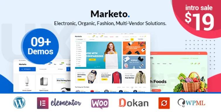 Marketo – 电子数码电器商店模板WprdPress主题 – v5.0