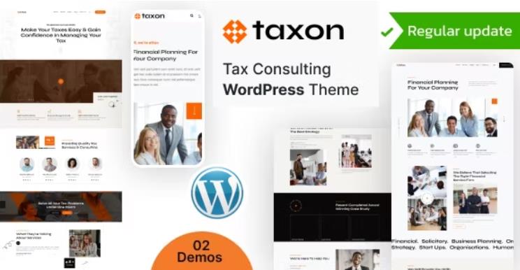 Taxon – 税务咨询记账财务网站模板WordPress主题 – v1.0