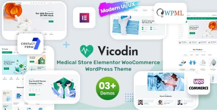 Vicodin – 医疗器械医务用品商店WordPress模板 – v1.1