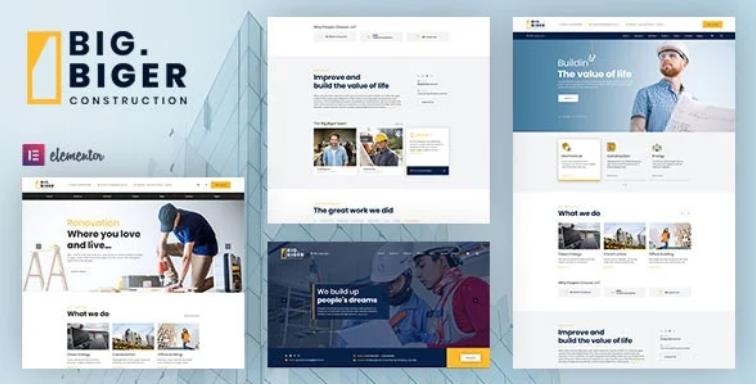 Bigger – 建筑装饰工程网站WordPress主题 – v1.0.11