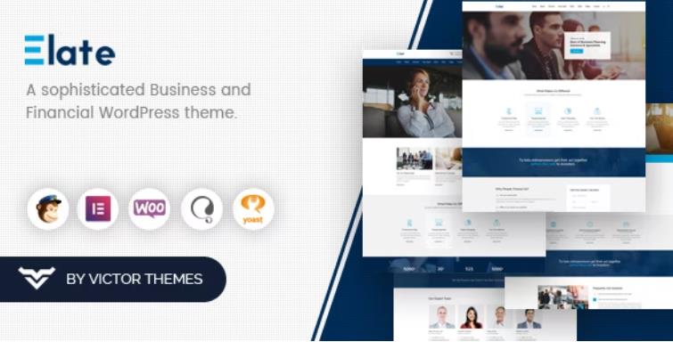 Elate – 企业商务咨询网站模板WordPress主题 – v1.5.0