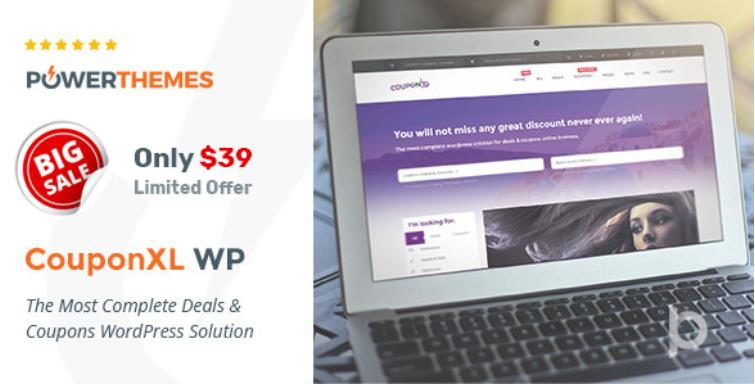 CouponXL – 优惠券团购折扣网站 WordPress主题 – v4.5.0