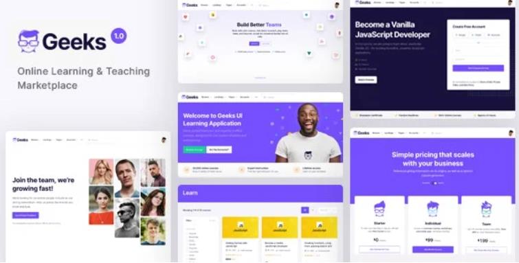 Geeks – 在线培训叫学习市场WordPress主题 – v1.2.12