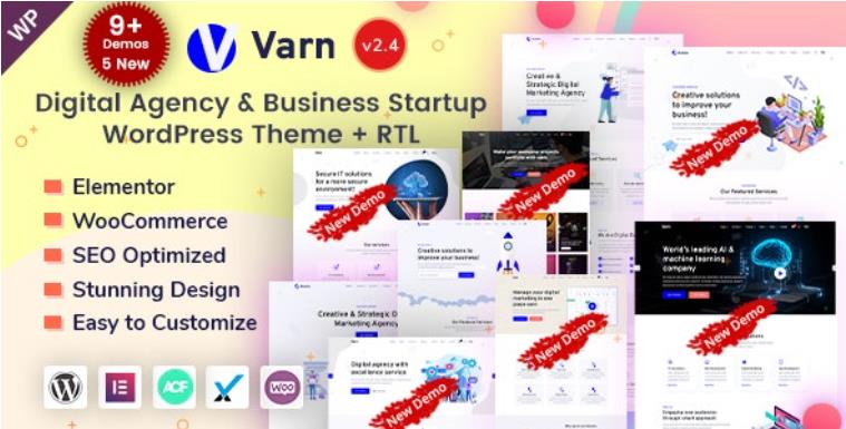 Varn – Elementor 可视化编辑SEO营销推广WordPress主题 – v2.4