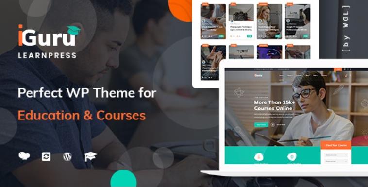 iGuru – 教育培训在线课程网站WordPress汉化主题 – v1.3.6