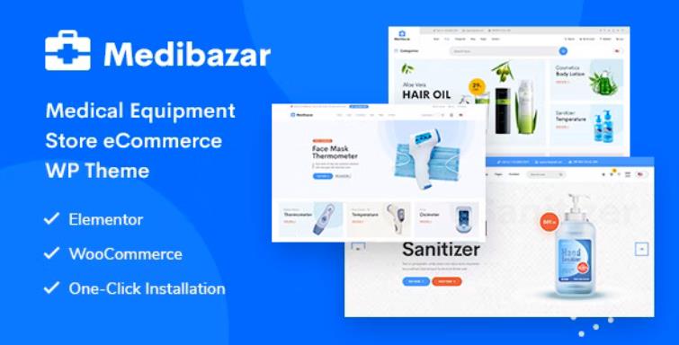 Medibazar – 健康医疗设备商店WooCommerce模板 – v1.8.4