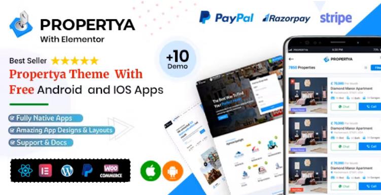 Propertya – 高级响应迅速房产租赁中介网站WordPress主题 – v1.1.5