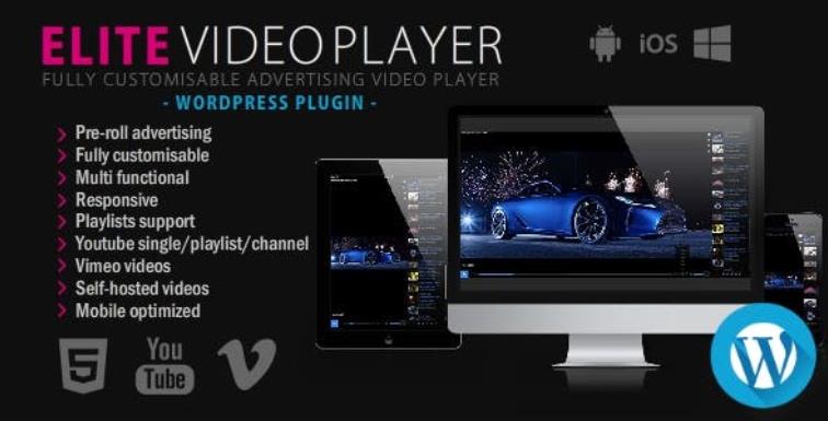 Elite Video Player – 视频播放器WordPress插件 – v6.8.4.1