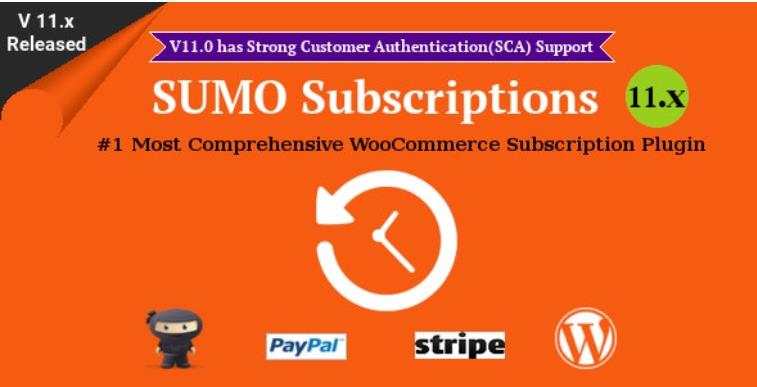 SUMO Subscriptions – WooCommerce订阅系统插件 – v14.7