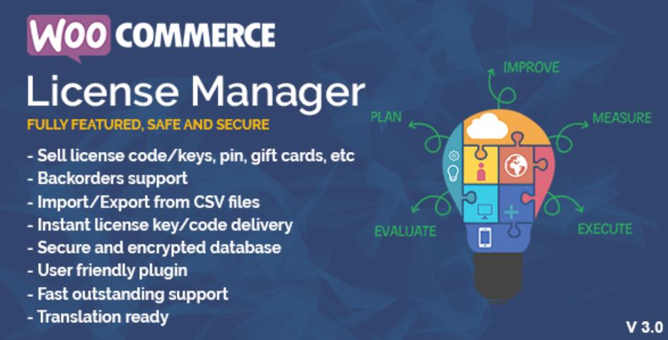 WooCommerce License Manager 销售许可证插件 – v5.0.8