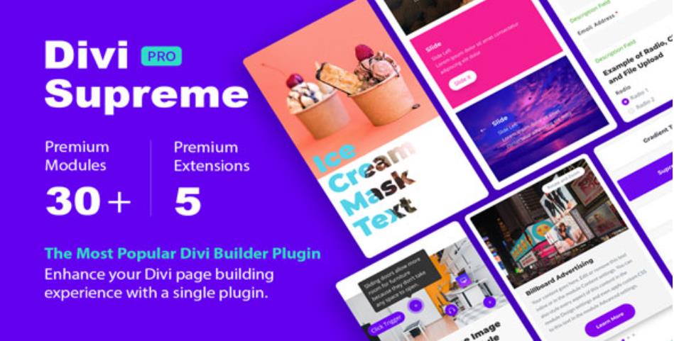 Divi Supreme Pro – 可视化编辑器插件 – v4.9.41