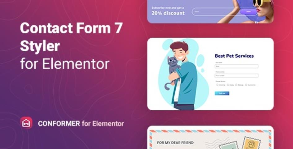 Contact Form 7 styler for Elementor – 联系表单7可视化编辑插件 – v1.0.6