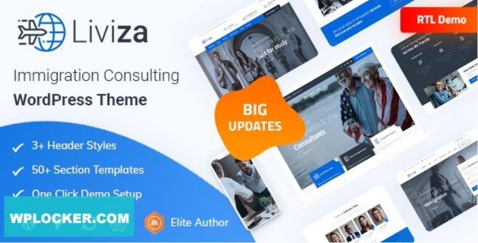 Liviza – 海外移民咨询网站WordPress主题 – v3.2