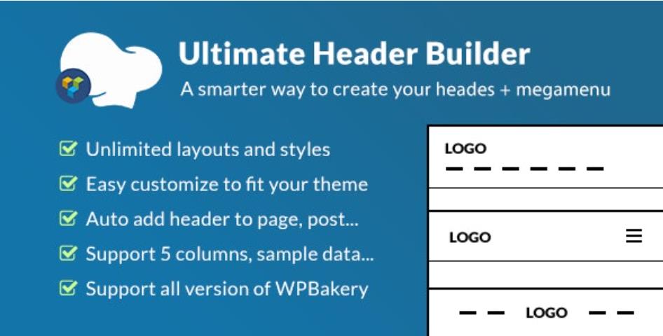 Ultimate Header Builder – WPBakery Page Builder 网页头部页眉编辑器 – v1.8