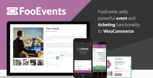 FooEvents for WooCommerce 活动票务筹款插件 – v1.18.39