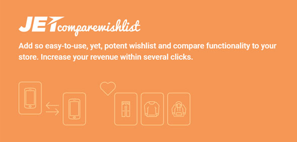 JetCompareWishlist For Elementor – 商店愿望清单收藏夹插件 – v1.5.5